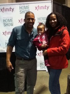 Home Show 2014: Ahmed Hassan, baby Quinn and Tanya Franklin